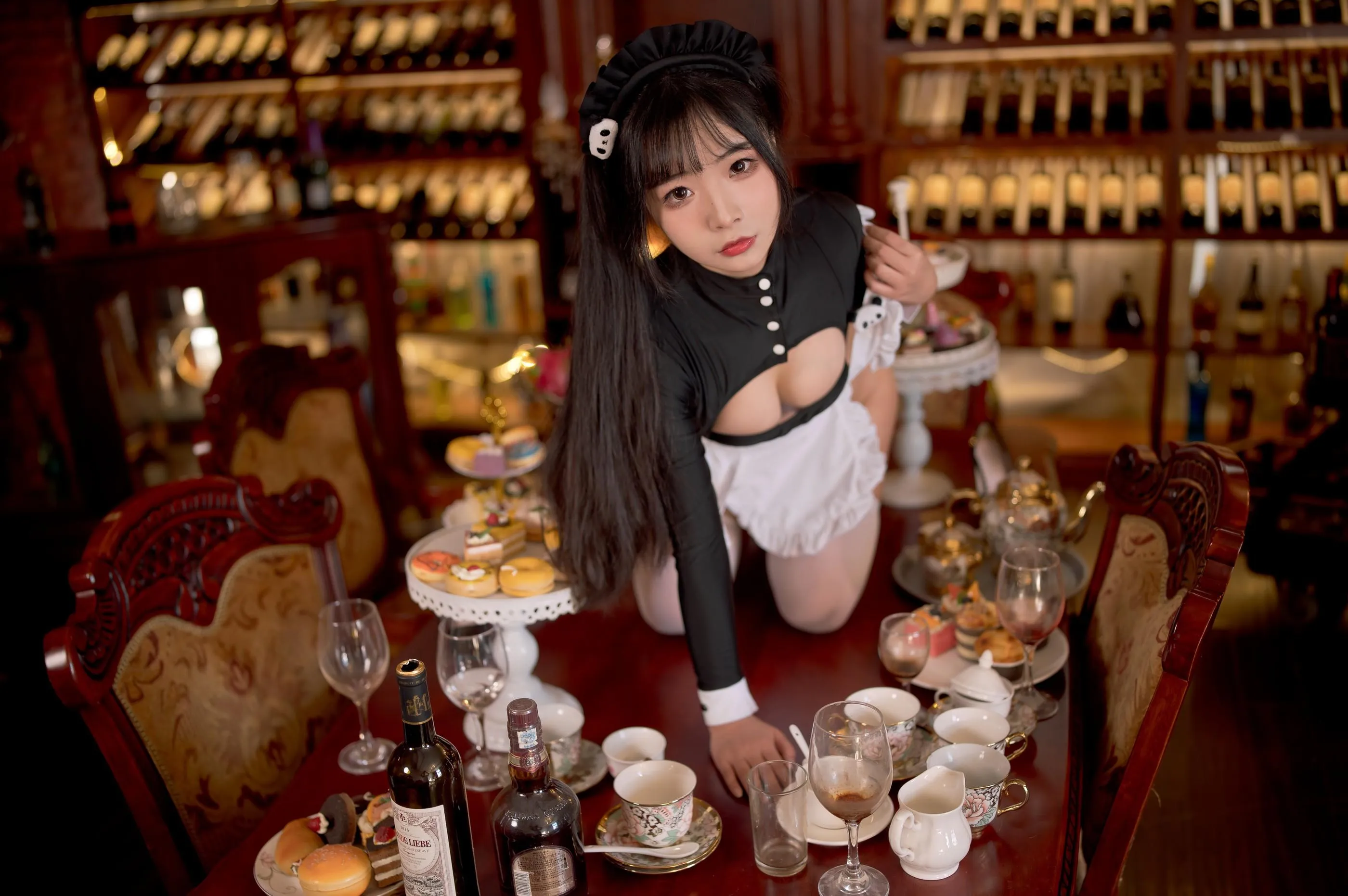 yuuhui玉汇 – NO.017 熊猫女仆 [82P]插图3